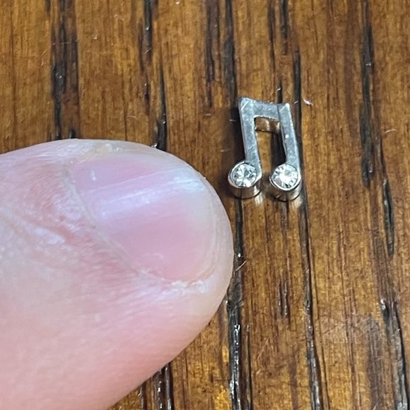 Origami Owl set of 2 charms Music Notes and Pink Baby Carriage - Picture 2 of 4